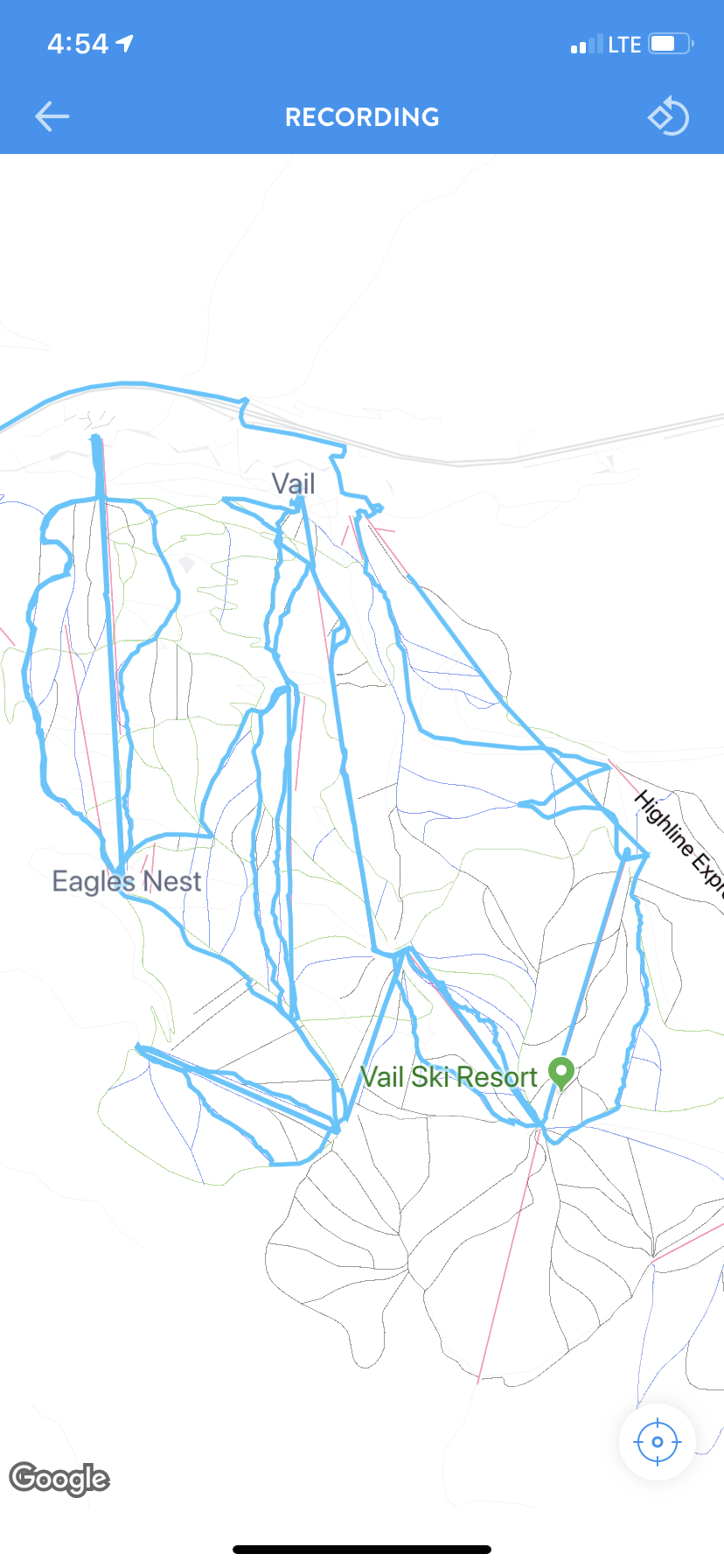 Map of Day Snowboarding at Vale 2019